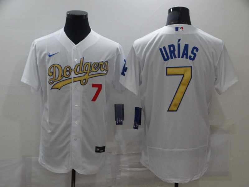 Dodgers 7 Julio Urias White Gold 2020 Nike Cool Base Jersey,We sell and wholesale Dodgers 7 Julio Urias White Gold 2020 Nike Cool Base Jersey on line form chian!